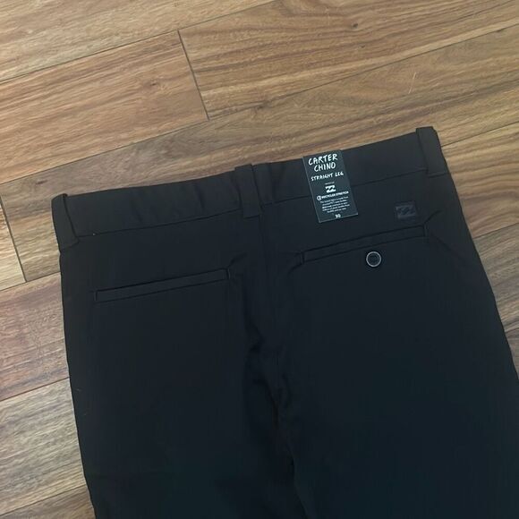 Billabong Mens Black Flat Front Straight Leg Carter Stretch Chino Pants Size 30/ - Picture 9 of 10